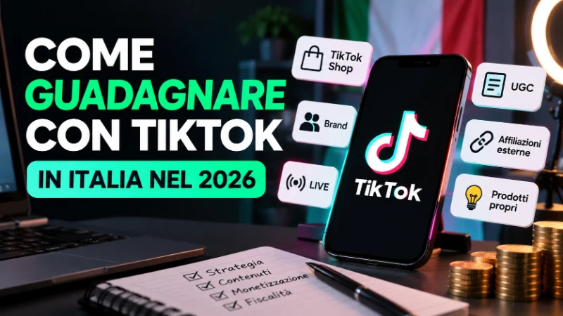 guadagnare con tiktok italia 2026
