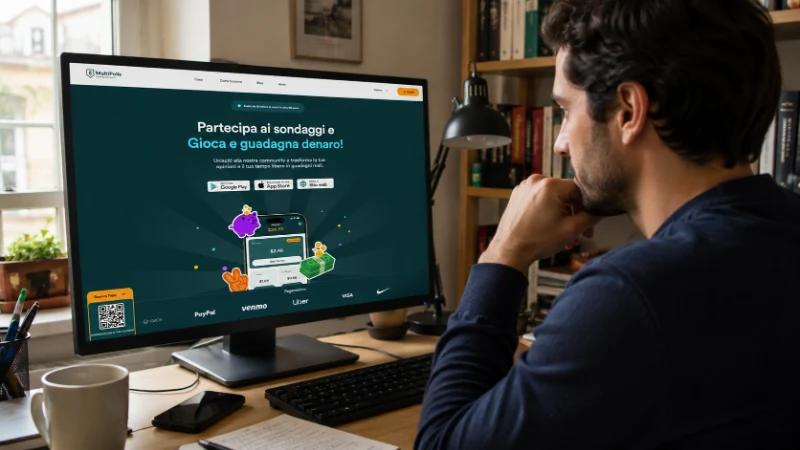 multipolls guadagnare sondaggi retribuiti