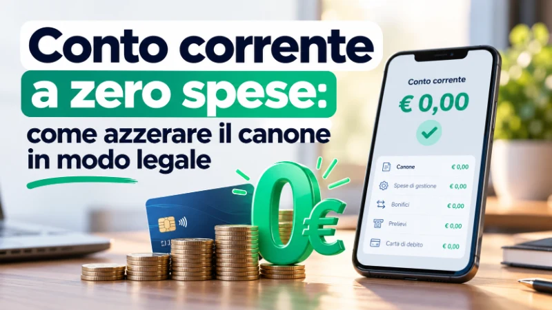 Conto corrente a zero spese